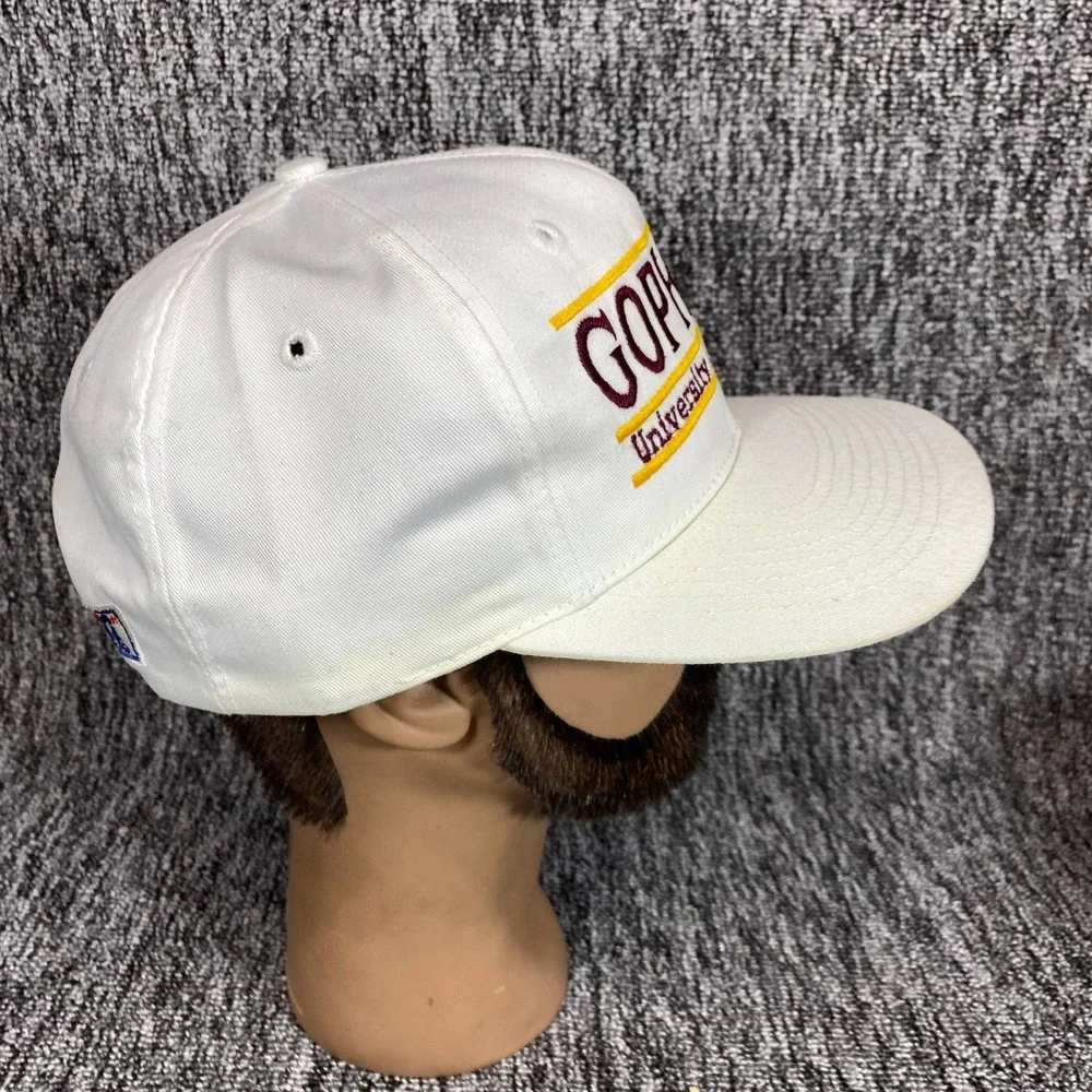 Vintage The Game Minnesota Golden Gophers The Bar Snapback Hat Cap Made Taiwan